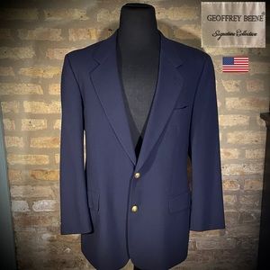 41R VINTAGE Geoffrey Beene Signature Collection Blazer Jacket SportCoat 🇺🇸